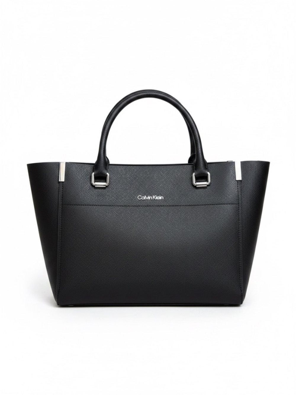 Calvin Klein Raelynn Medium Saffiano Leather Satchel — Style H9AD19DV US $150.00